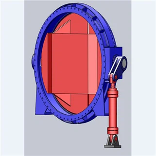 Гідравлічний дисковий клапан на вході водяної турбіни